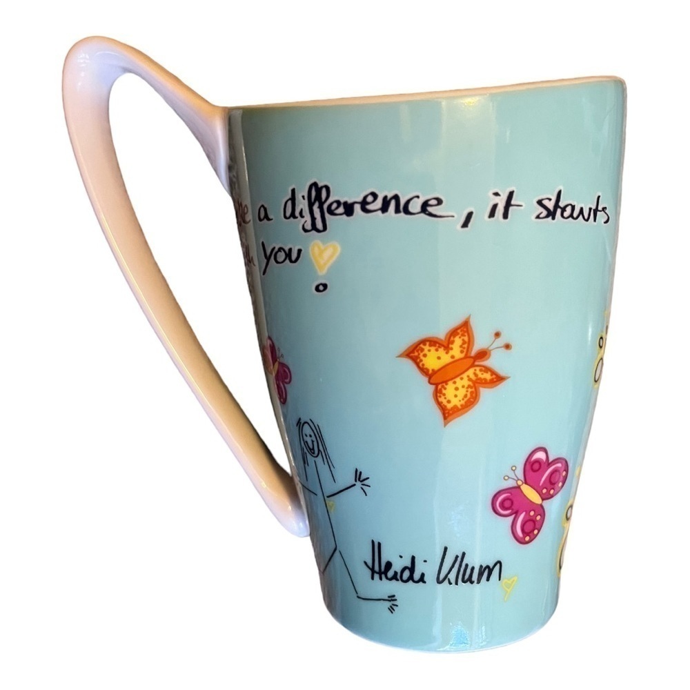 Heidi Klum designed mug butterflies for What ever it takes. Make a difference.